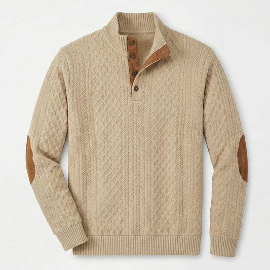 Rústico-Clásico jersey de cuello alto