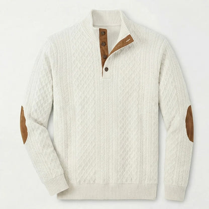 Rústico-Clásico jersey de cuello alto