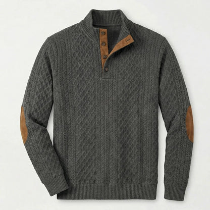 Rústico-Clásico jersey de cuello alto